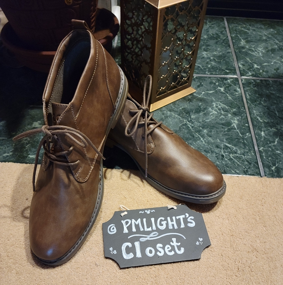 IZOD Dress Boots 13M Campo Brown Chukka Style